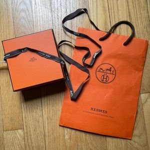Authentic Hermes retail packaging